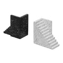 Gabby black and white stairway concrete bookends alternate view