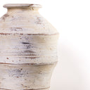 Visha cream scalloped terracotta vase detailed manufacturer photograph