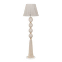 TOV Samba White Cotton floor lamp 55-inch wrapped sculptural silhouette