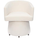 TOV Kristen cream chenille rolling desk chair alternate view