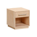 TOV Marlow natural small nightstand drawer and shelf detail