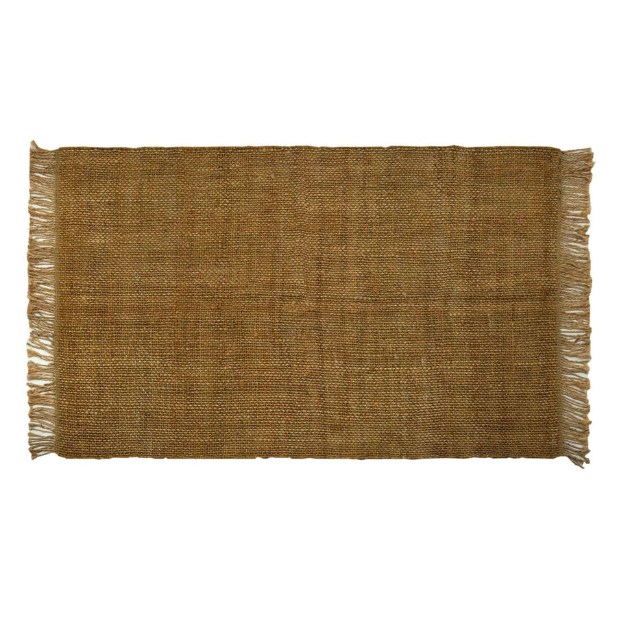 Mata Natural handwoven light brown jute rug 5 by 8