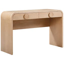 Moonrise 48-inch natural ash standalone desk without mirror
