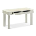 Sarah cream desk two open felt lined drawers