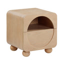 TOV Moonrise 20-inch natural ash compact nightstand drawer and open storage