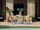 Uttermost Outdoor Uttermost Madrone 60-Inch Round Dining Table Cast Aluminum Warm White