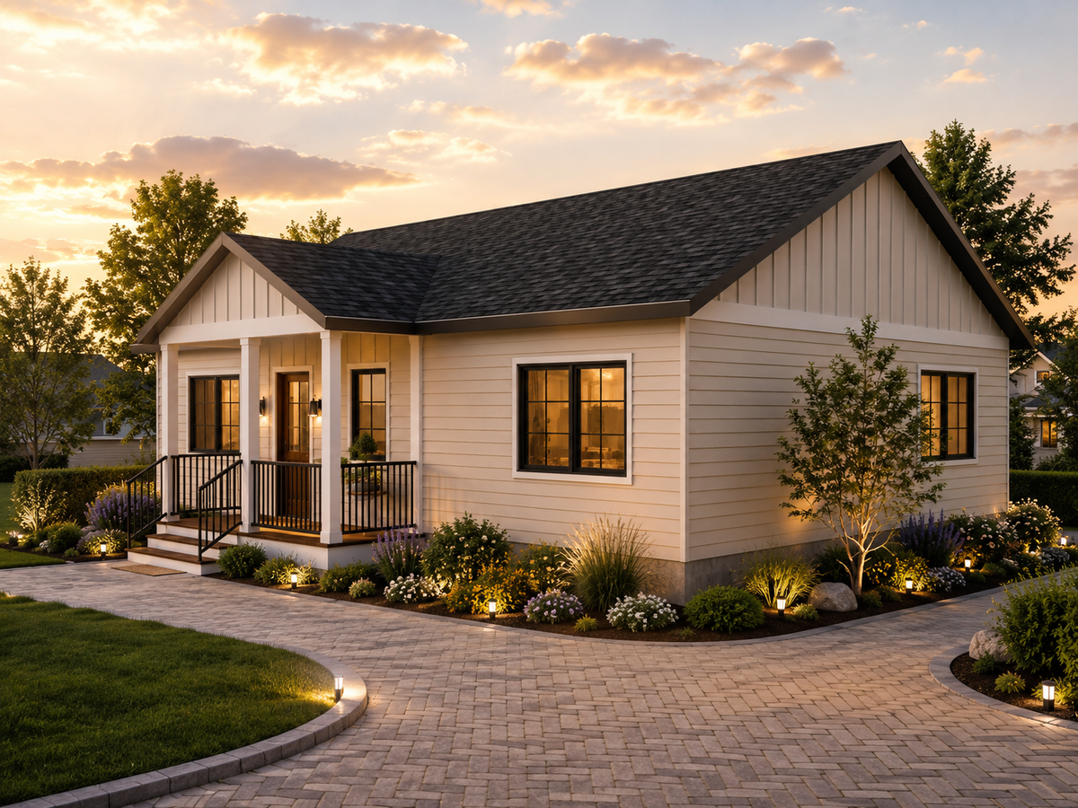 Irontown The Walker modular home — exterior view