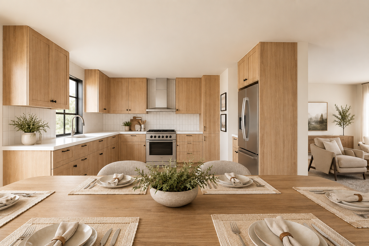 Irontown The Walker modular home — interior view