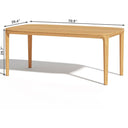 Ridgeview 7 Pc Teak Dining Set in Beige by Lakeview Outdoor Designs