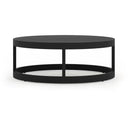 Misty Cove 4 Pc Aluminum Seating Set - Curved Sectional in Black/Cast Silver by Lakeview Outdoor Designs