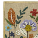 Muro Sprout close-up showing raised embroidery and natural fibres