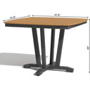 Sabine Landing 5 Pc Dining Set w/ Armchairs in Gray by Lakeview Outdoor Designs