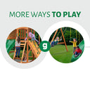 Chateau Swing Set - Vinyl Canopy