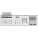 BBQGuys Signature 12 Ft Kitchen with Double Side Burner