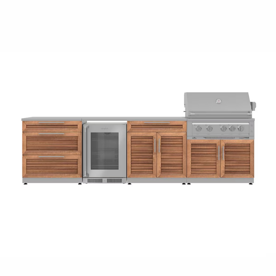 NewAge Classic 10 1/2 Ft Kitchen with Glass Door Refrigerator