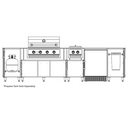 WeatherStrong Nassau 10 1/2 Ft Kitchen with Side Burner