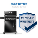 Napoleon Rogue 425 3-Burner Grill with Side Burner