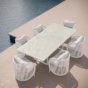 Kamari Woven Rope 9 Piece Dining Set By Azzurro Living