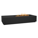 Elysian 75-in Rectangular Steel Propane Fire Pit Table in Black by Lakeview Outdoor Designs
