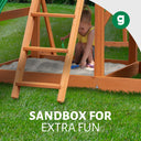 Outing Swing Set - Vinyl Canopy w/ Treehouse & Monkey Bars