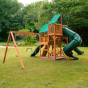 Great Skye II Swing Set w/ Deluxe Green Vinyl Canopy