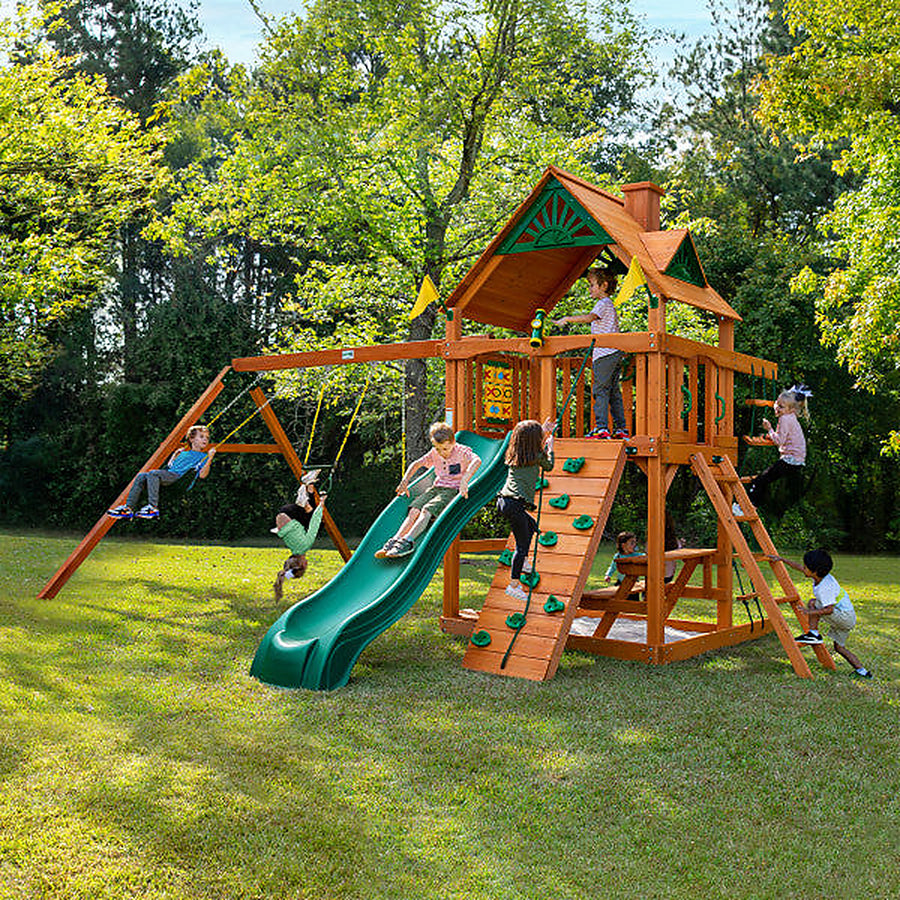 Chateau Swing Set - Wood Roof