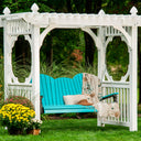 LuxCraft 5′ Adirondack Swing - Weatherwood / Black
