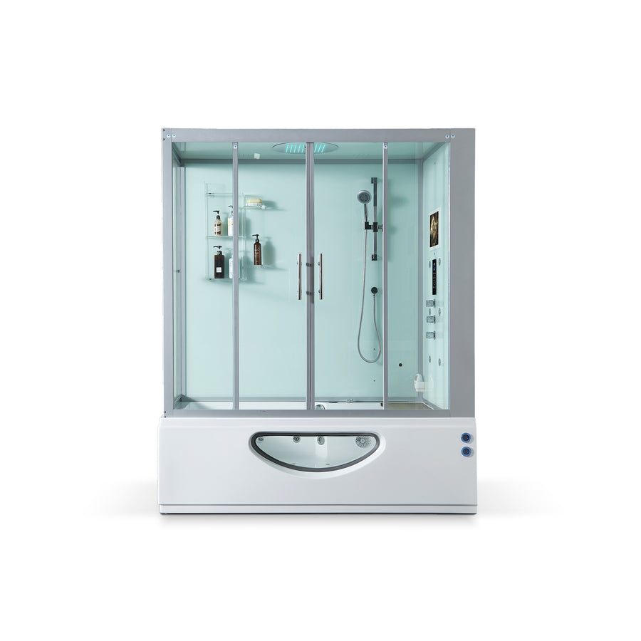 Maya Bath Catania Steam Shower - White - Right