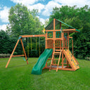 Outing Swing Set - Vinyl Canopy w/ Treehouse & Monkey Bars
