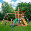 Outing Swing Set - Vinyl Canopy w/ Trapeze Arm