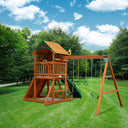 Outing Swing Set - Wood Roof w/ Treehouse Windows