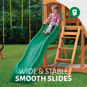 Outing Swing Set - Wood Roof w/ Treehouse Windows