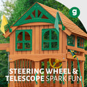 Outing Swing Set - Wood Roof w/ Treehouse Windows