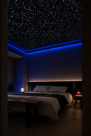 Installed starlight ceiling in luxury home cinema