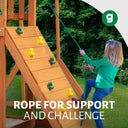 Outing Swing Set - Vinyl Canopy w/ Treehouse